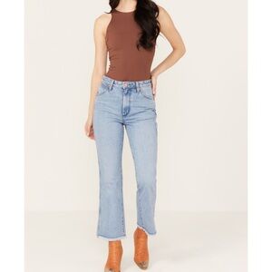 NWT Wrangler Jeans Wrock 672 High Rise Kick Flare Indigood